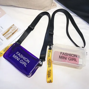 

Women Small Bag Transparent Jelly Shoulder Bags for Teenager Girls Messenger Bag Ladies Small Wallet Handbag Cute Pouch