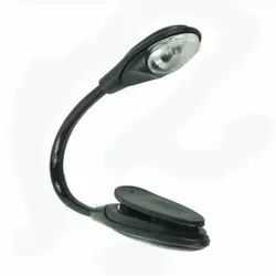 Мини Гибкий Clip-On Яркий Booklight ноутбука Белый светодиодный Книга настольная лампа