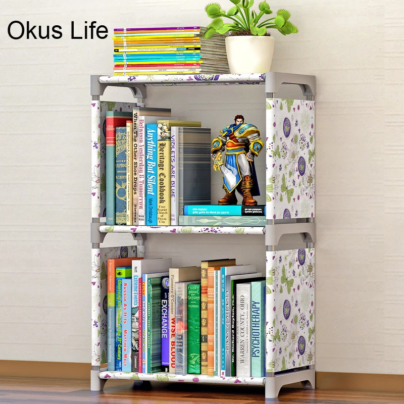 Multi Layer Simple Creative Bookshelf Storage Shelve for books Plants Sundries DIY Children Bookcase Rack for home furniture Multi Layer Simple Creative Bookshelf Storage Shelve for books Plants Sundries DIY Children Bookcase Rack for home furniture