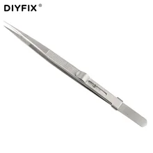 DIYFIX Precisão Pinças Anti Estáticos com Grampos de Bloqueio Slide Ajustável Para Jóias Componente Eletrônico Segurando Repair Tool Mão