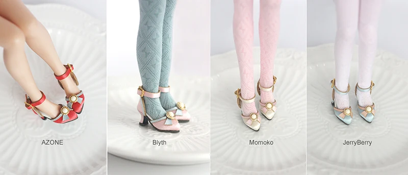 1 пара атласная мини-обувь на высоком каблуке Blyth Doll для куклы Blyth Pullip, Momoko, Jerryberry 1/6 обувь и платье для куклы аксессуары