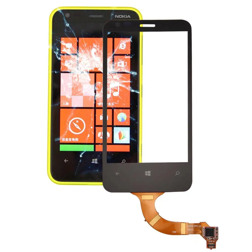 

Touch screen Touch Panel with Frame for Nokia Lumia 520 620 820 Touch Screen Digitizer Sensor Lens Front Glass Replacement