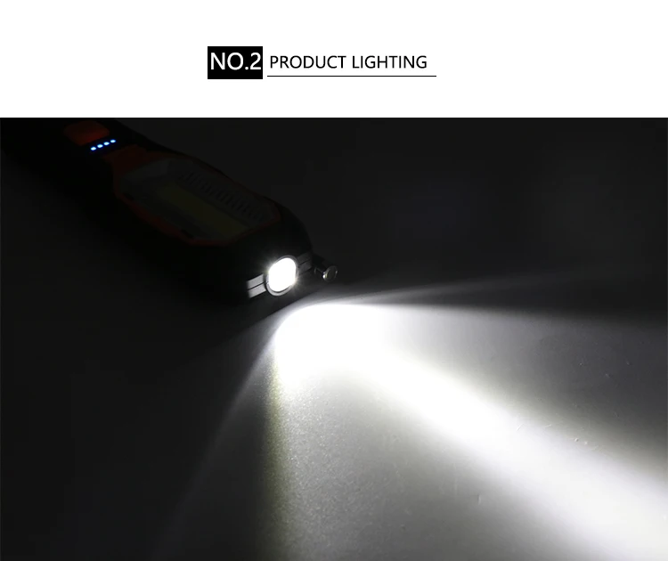 100 Вт портативная Рабочая лампа USB Перезаряжаемый COB светодиодный Рабочий фонарь Магнитный фонарик для осмотра для ремонта аварийной