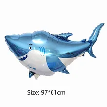 Большой океан воздушные шарики в виде животных акула Дельфин русалка вечерние украшения на день рождения праздничные шары душ надувная тема рыбный шар