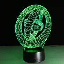 Внешний аккумулятор Usb Led 3d лампа Lampe De Chevet De Chambre 3d ночной светильник Настенный светильник на батарейках акриловый ночной Светильник