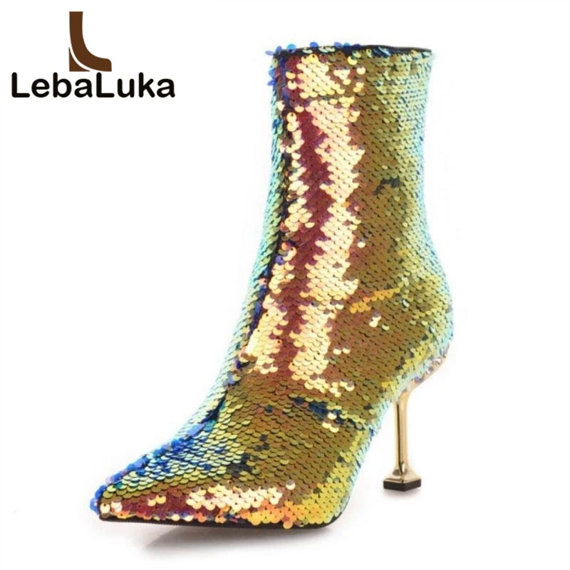 LebaLuka/5 цветов размеры 32-43 зимние сапоги женские ботильоны теплая обувь ботинки с