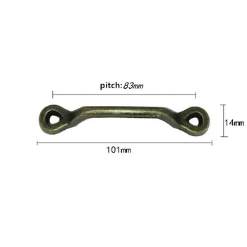 

Wholesale Retro Alloy Kitchen Drawer Cabinet Door Handle Vintage Furniture Knobs Antique Wooden Box Case Cupboard Pull Handles