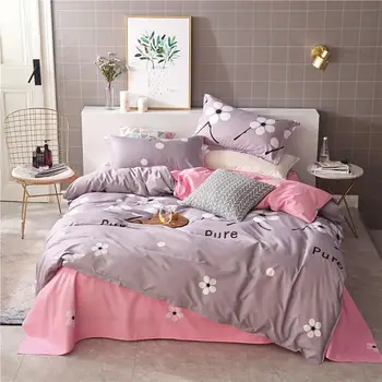 

Clearance Home Textile 4 seasons universal Bed Linens 3/4pcs/Set Bedding Sets Bed Set Duvet Cover Bed Sheet bedspread Pillowcase