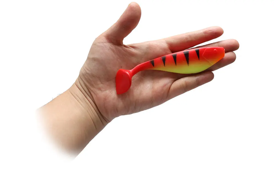 Description Picture 4 of itemW.P.E 5PCS/PACK 12cm 18.4g Soft Fishing Lure T-Tail Worm Swimbaits Jig Head Fly Fishing Bait Silicone Bait Carp Fishing Wobblers