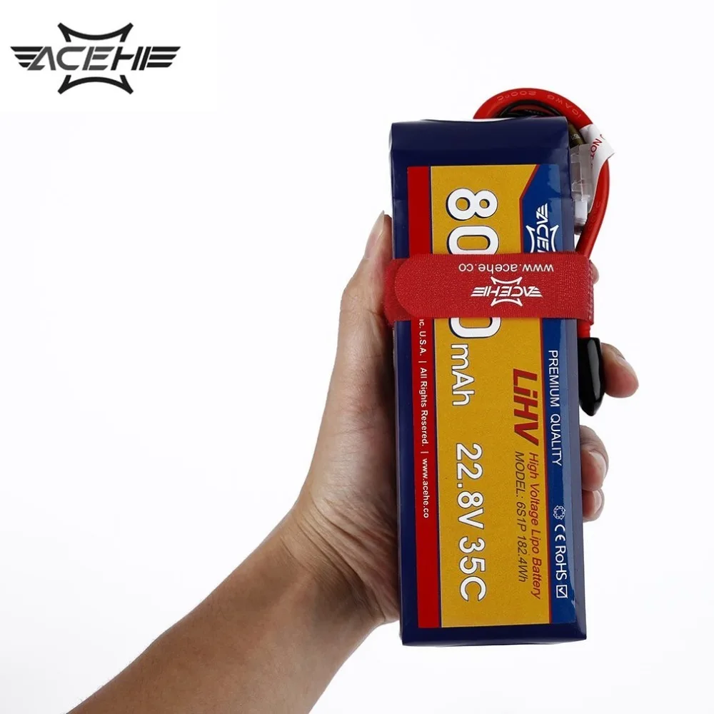 1 шт. ACEHE 22 8 V 8000mAh 35C 6S1P 182.4Wh с штепсельной вилкой XT60 Высоковольтная Lipo