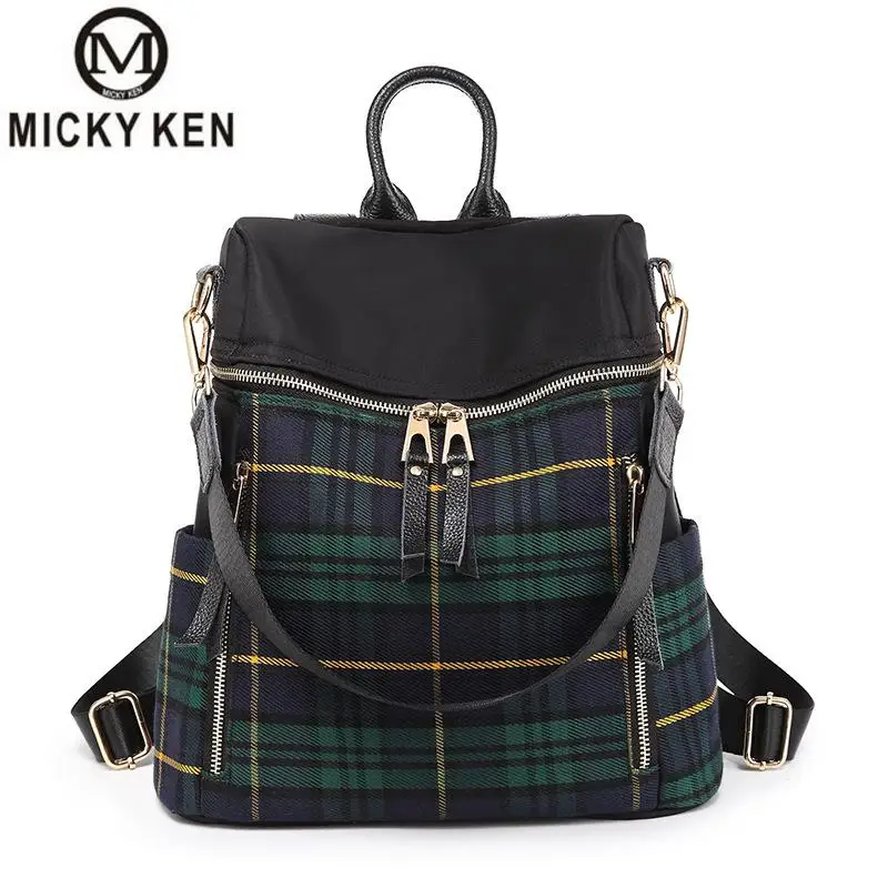 

Micky Ken Brand Fashion Women Backpacks High Quality Casual School Bags Women Backpacks Teenage Girls Double Zipper Bags