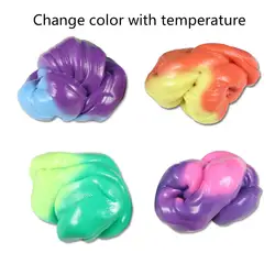 Температура-изменение не-магнитный Пластилин Slime Bounce Silicon Slime Creative pressure Relief Puzzle Toys для детей и Ad