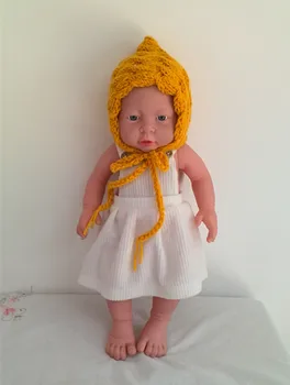 

Newborn hat gift Solid color handmade knitted hat baby photography props