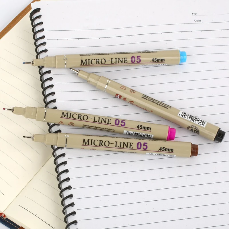 12 шт. 12 цветов иглы микрон набор ручек для рисования для эскиза художественные маркеры фломастеры кончик ручки офисные школьные принадлежности