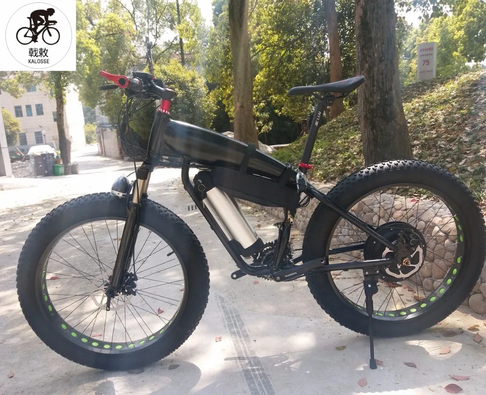 Cheap Kalosse 27 speed M370  electrical snow bike  Hydraulic brakes 48V 1000W  motor  electric  fat  bike  26*4.0 4 Cheap Kalosse 27 speed M370  electrical snow bike  Hydraulic brakes 48V 1000W  motor  electric  fat  bike  26*4.0 4
