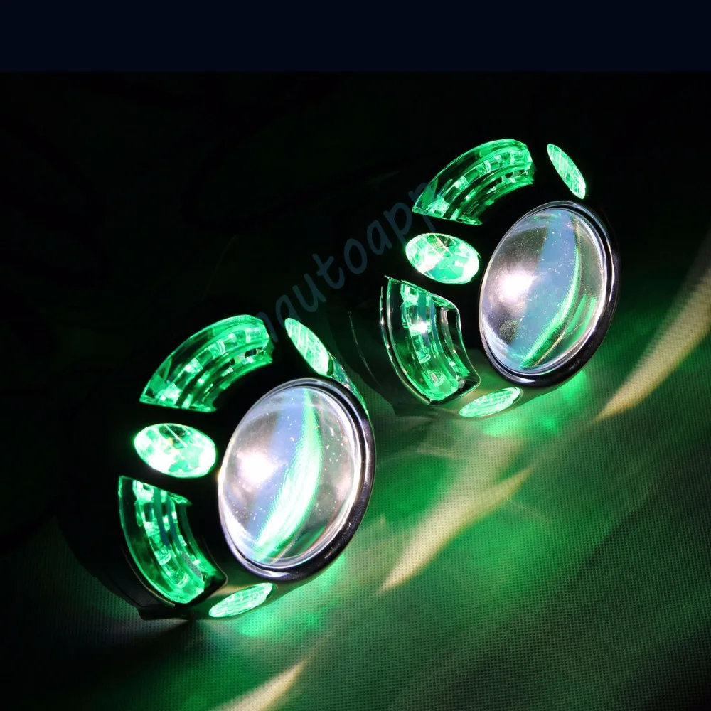 Lens LED headlight RGB bluetooth angel eye 3
