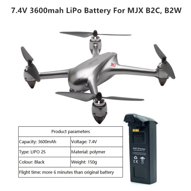 mjx bugs 2 battery upgrade