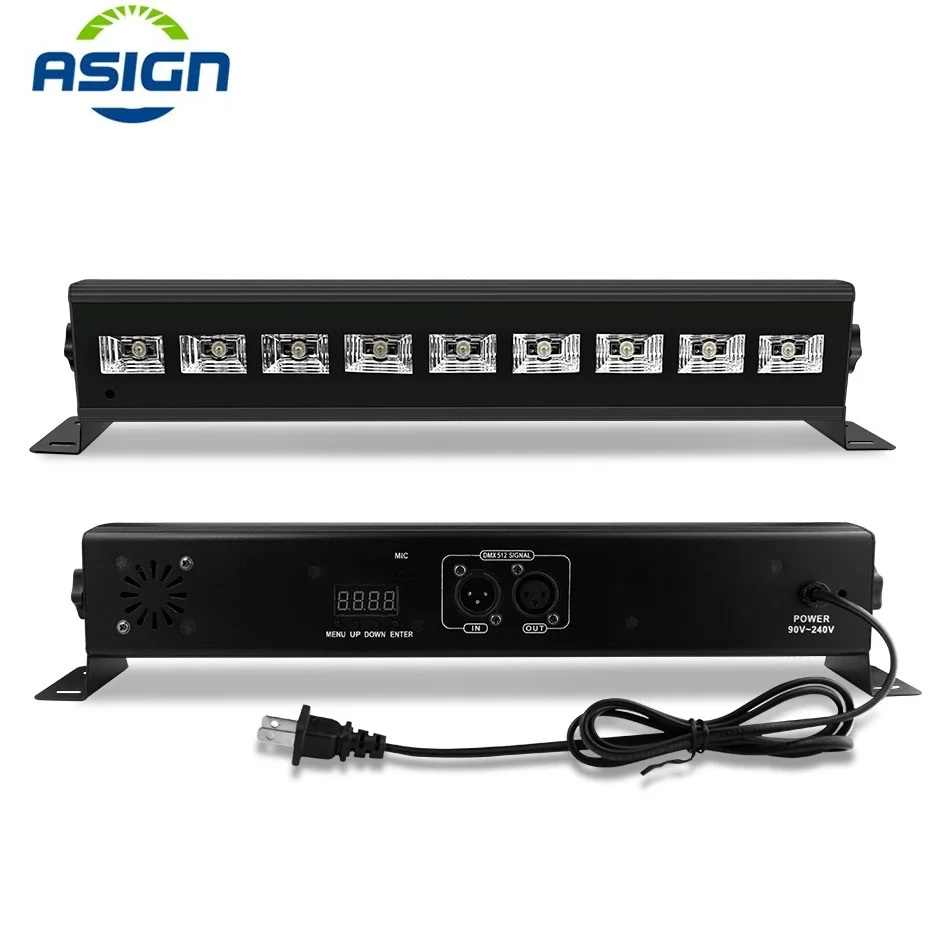

Voice Activated LED Stage Light DMX Control UV Black Lights Laser Projector DJ Disco Light Club Dancing Party Stage Effect Lamp