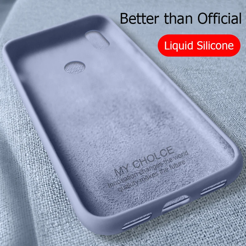 

Original Liquid Silicone Case For Xiaomi Redmi Note 7 Pro Redmi 7 Slim Soft Cover Cases For Xiaomi K20 Pro Mi 9 9T 9 SE