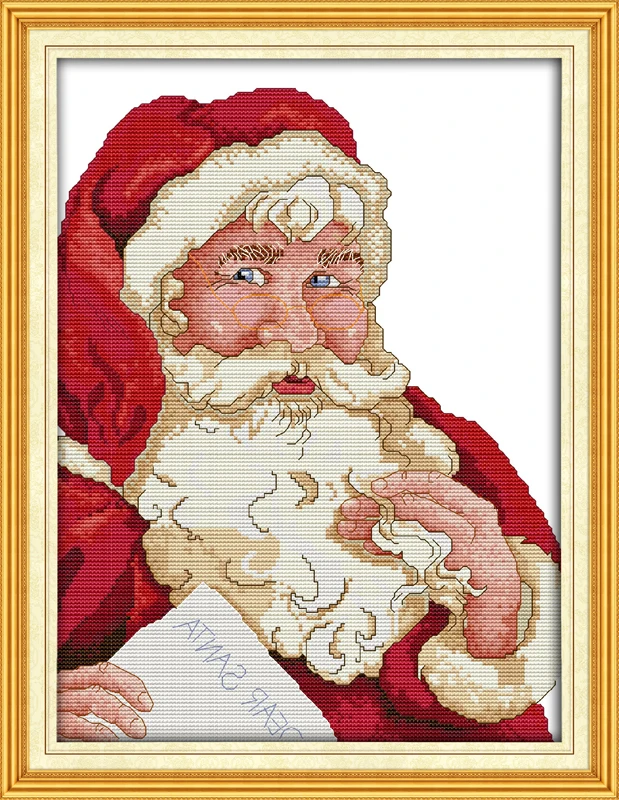 

Santa Claus (5) , counted printed on fabric DMC 14CT 11CT Cross Stitch kits,embroidery needlework Sets, Home Decor