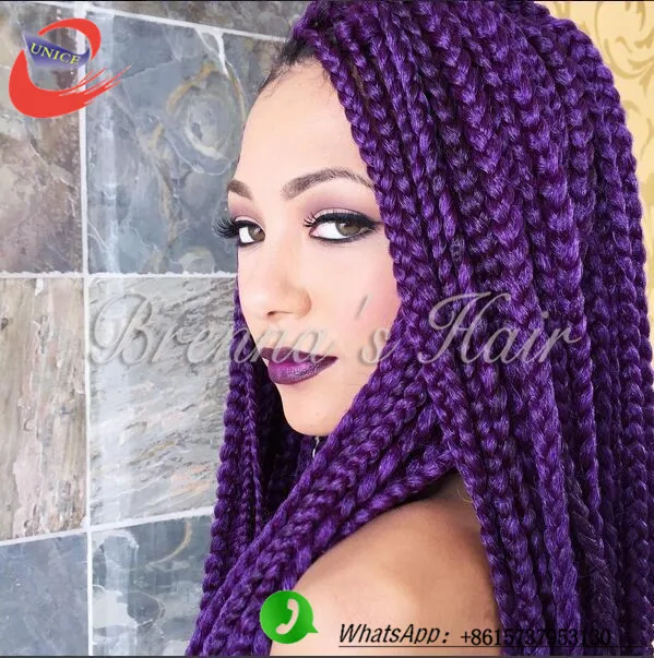 3S box braiding hair ombre colored crochet braids box braids african ...