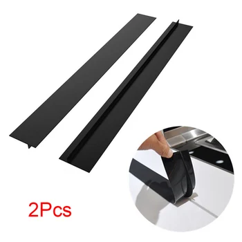 

2Pcs Kitchen Silicone Stove Counter Gaps Cover Heat-Resistant Slit Fill Strips For Drop Ship