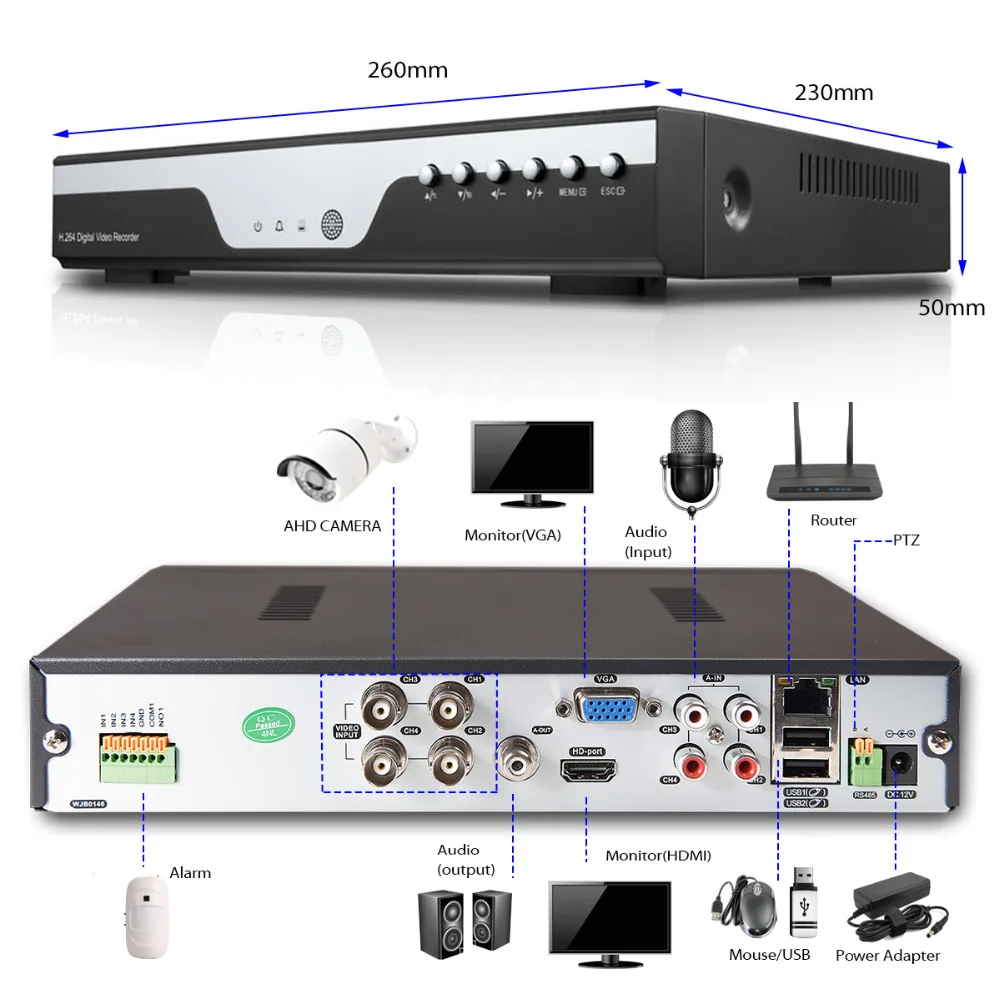 LOXCAM 8CH Full AHD H 1080P Сеть DVR 8ch 2MP NVR onvif h.264 cctv автономное записывающее устройство usb 3g Wifi