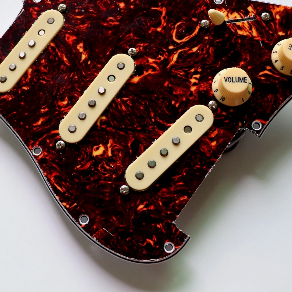 Tortoise ST guitar Pickguard Assmebly Проводные с 60-х винтажных гитарных звукоснимателей в мятно-зеленом и перламутровом цветах