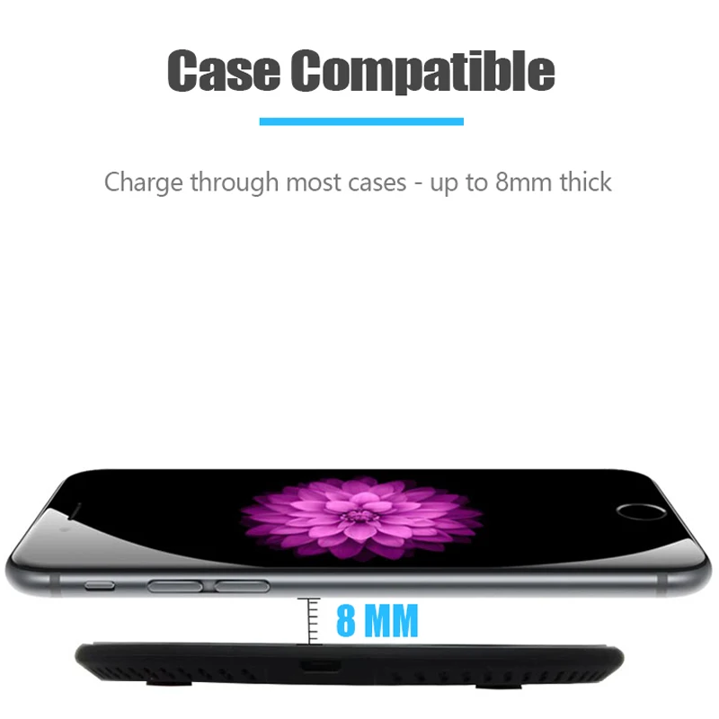 QI Беспроводное зарядное устройство 10 Вт Быстрая зарядка для Samsung Galaxy S8 S9 S10 Note 8 9 USB Беспроводная Быстрая зарядка для iPhone X Xs Max 8 Plus