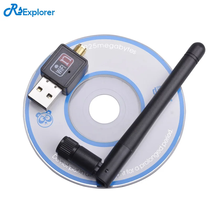 RSExplorer Mini USB Wi-Fi приемник беспроводная сетевая карта 802.11b/n/g USB Wifi адаптер 150 Мбит/с 2 дБ антенна ПК USB Lan Ethernet