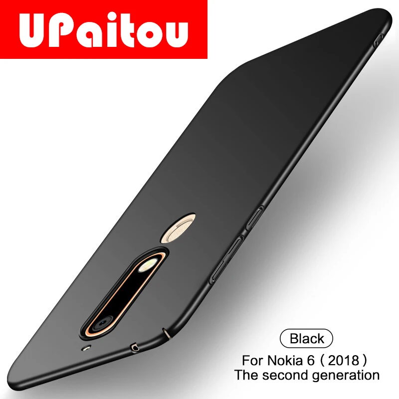 

UPaitou Hard Matte Case for Nokia 5.1 6.1 7.1 8.1 X5 X6 X7 7 Plus 8 2018 Case 360 Full Cover PC Back Cover For Nokia Series Case