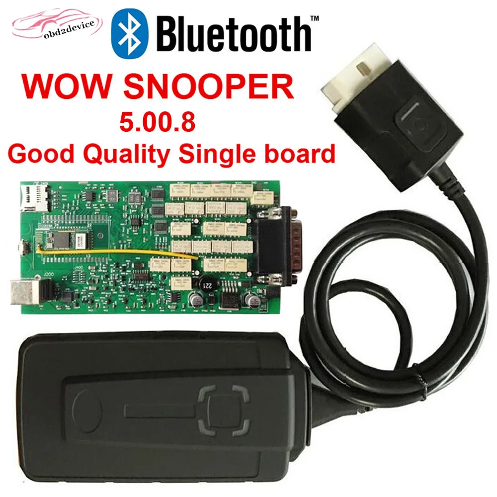 

2019 NEC Relays WOW SNOOPER single board Wurth 5.008+Bluetooth Diagnostic-tool TCS CDP NEW VCI MVDIAG Free Shipping