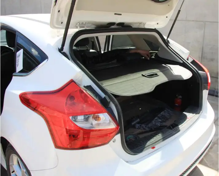 Автомобильный задний багажник, защитный тент, грузовой Чехол для Ford Focus Hatchback 2012 2013(черный, бежевый