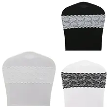 Ленты для свадебных стульев, белые кружевные ленты для стульев, детские украшения для душа, дня рождения, свадьбы, вечеринки, украшение домашний текстиль, 25 шт