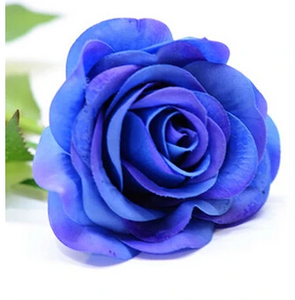 Floace 11 шт./лот розы Искусственные цветы Шелковые цветы Цветочные латексная реальная на ощупь роза Свадебный букет украшение для дома вечерние цветы - Цвет: blue
