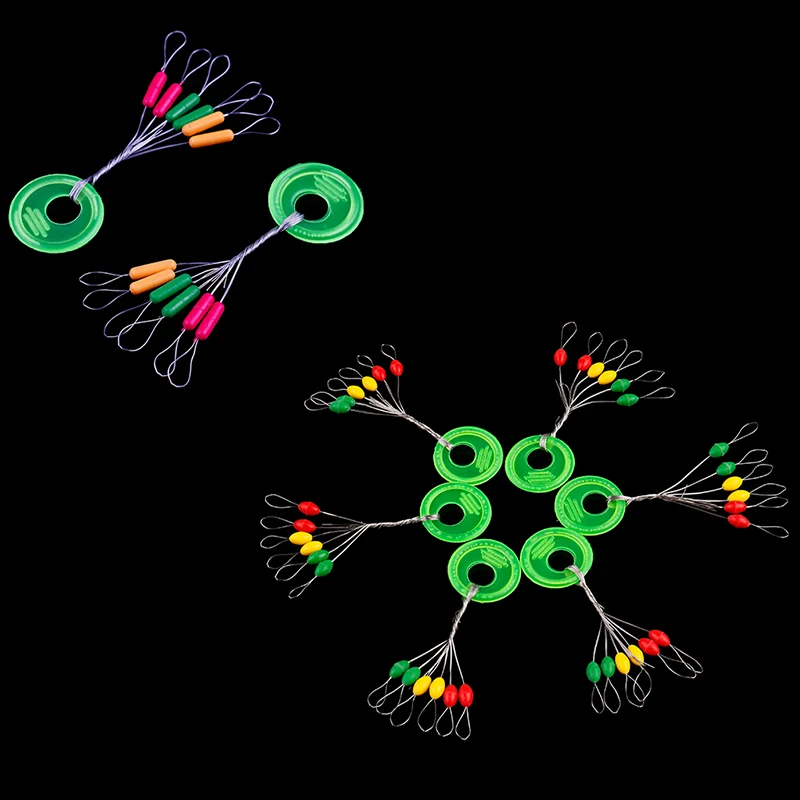 100 группа 600 шт. Зеленая резиновая пробка рыболовная леска сопротивление рыболовное оборудование бобы пространство, чтобы не повредить вертикальную леску бобы