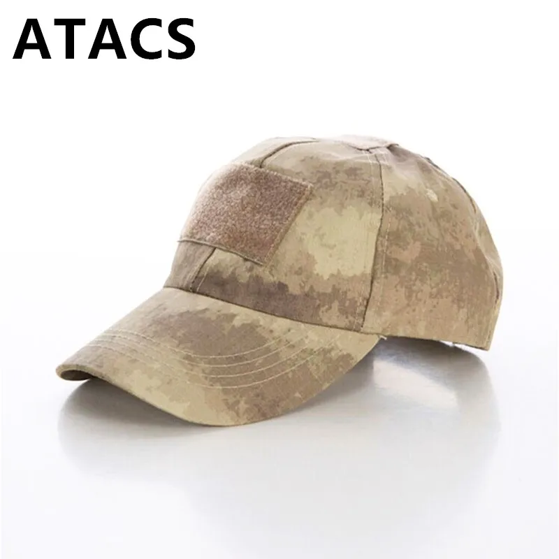 MEGE US Army Camo cap s для женщин и мужчин летний уличный Топ качество солнцезащитная Кепка шапки спортивные походные охотничьи регулируемая крышка - Цвет: AT