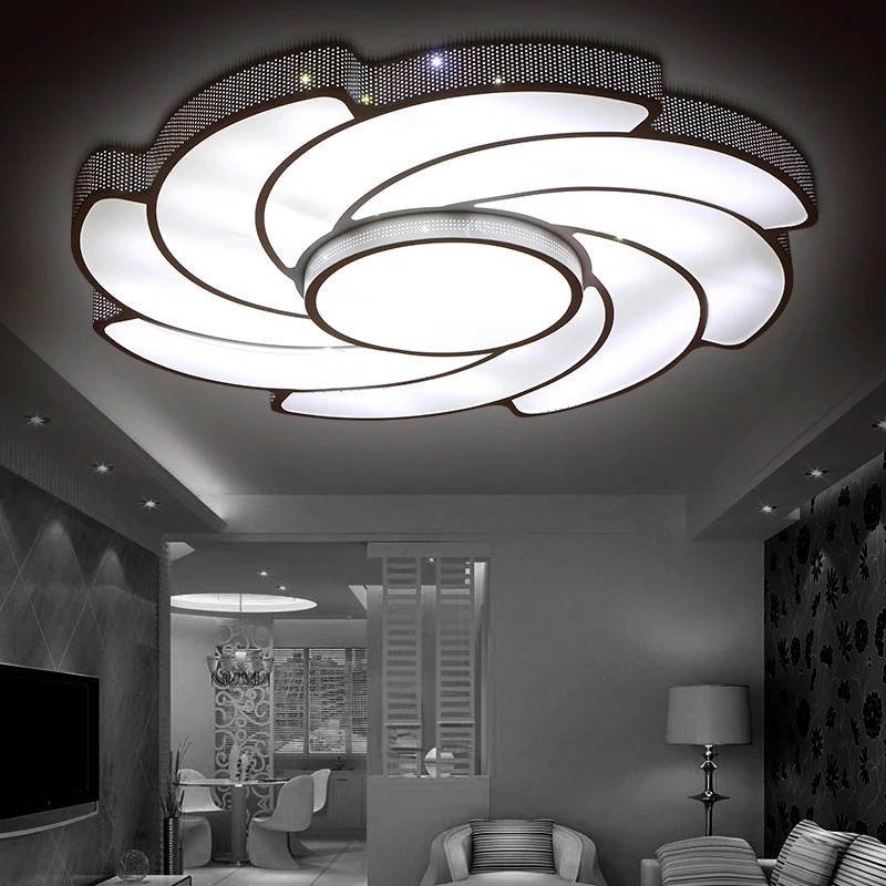 

modern led living room ceiling lights design acrylic lamp bedroom kitchen light eclairage plafonnier luminarias lighting fit