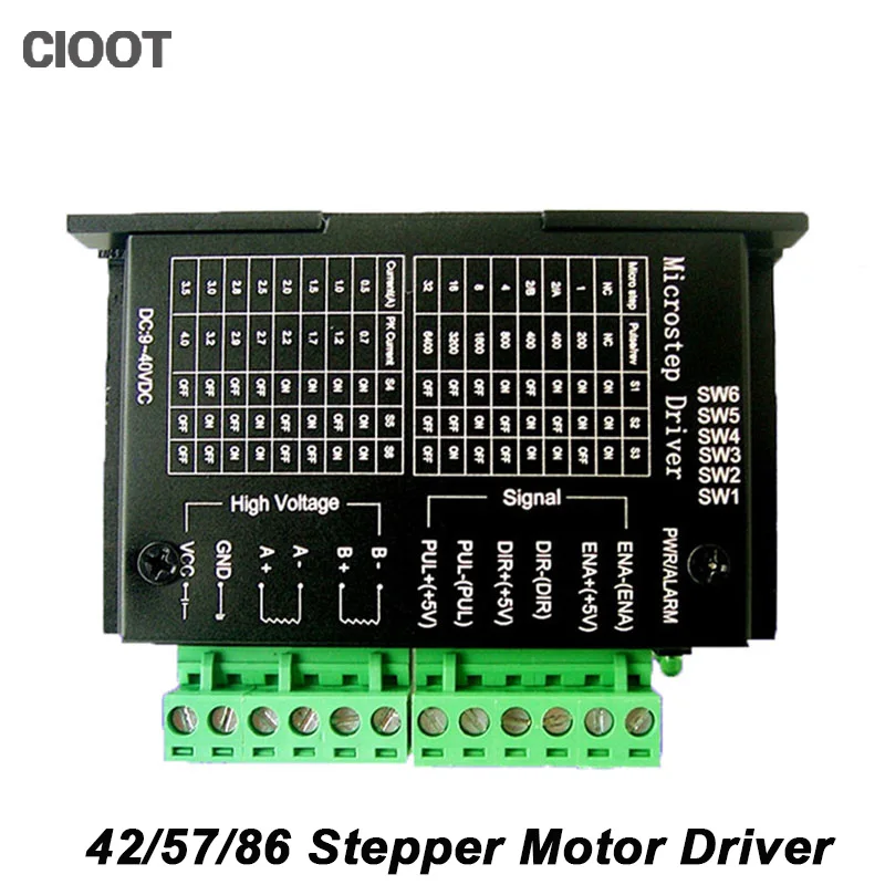 DC 9-40V 42/57/86 Hybrid Stepper Motor Driver CNC 4A Stepping Controller Free Shipping | Обустройство дома