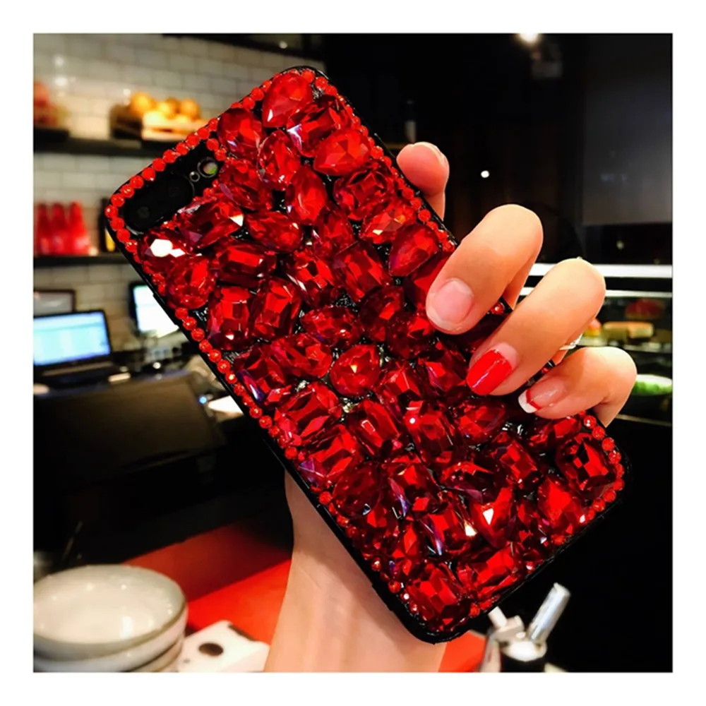 Luxury Bling Rhinestone Phone Cases For iPhone X 8 6 6s 7 Cover iPhone