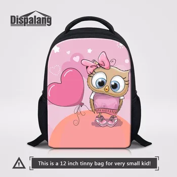 

Dispalang 12 inch Children School Bags Cartoon Owl With Heart Prints Kindergarten Backpack For Girls Preschool Students Bagpack
