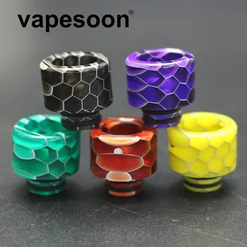 

vapesoon coloful Snake 510 Drip Tip Resin design Mouthpiece fit for 510 Tank E Cigarettes Vape Accessories 5 colors