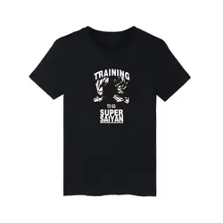 Супер Saiyan смешные футболки Для мужчин 2016 Для мужчин S хип-хоп хлопковые футболки с Street Wear Стиль Для мужчин футболка бренд известный