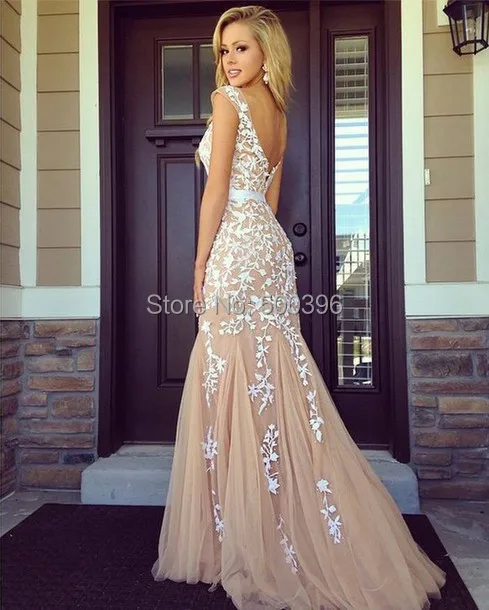 White Champagne Dresses
