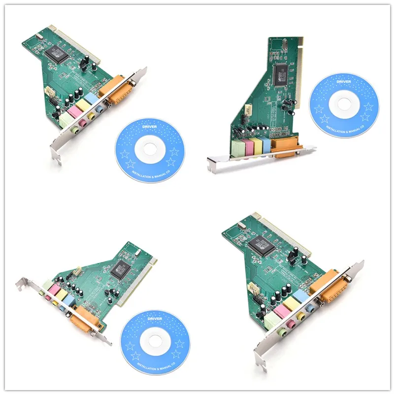 5 1 объемная 4 канальная 3D PC PCI XP/7/8/10 звуковая аудиокарта с игровым MIDI портом