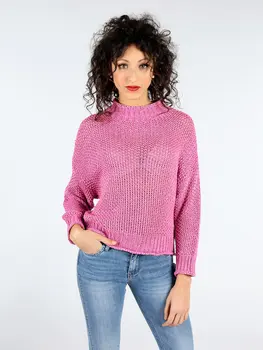 

Knitting turtleneck with lurex