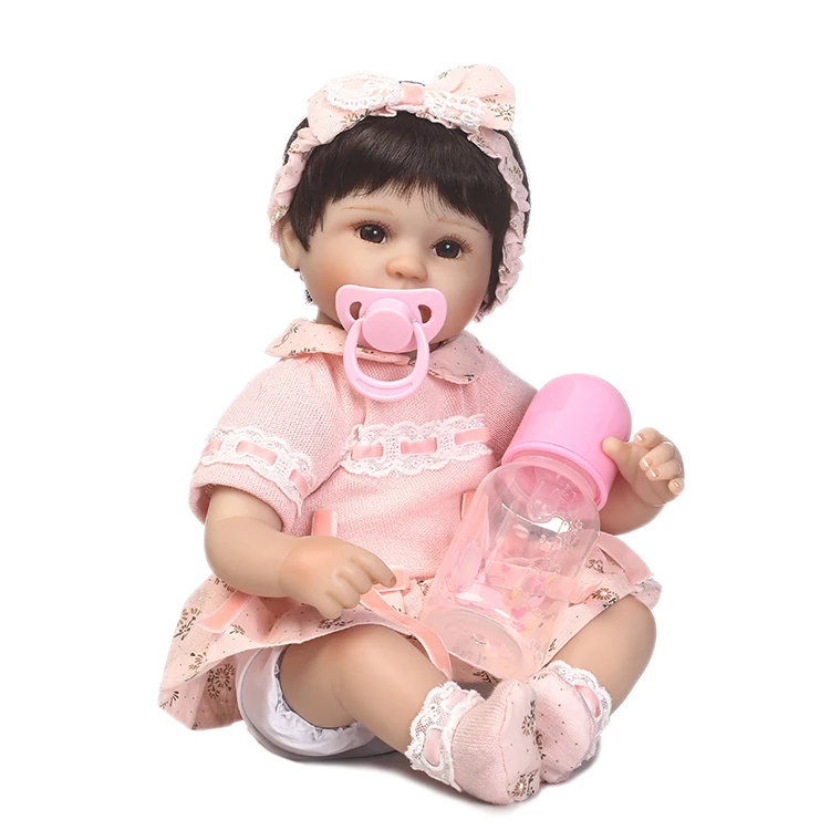 

40cm Soft Silicone Reborn Baby Doll Toy 16inch Newborn Princess Girls Babies Dolls Birthday Gifts Xmas Present Girls Bonecas