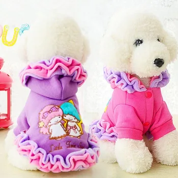 

Pet Dog Clothes Winter Hoodies Ice Cream Dog Skirts Festival Dress For Small And Large Girl Dogs Lace Dog Coats For Chihuahua