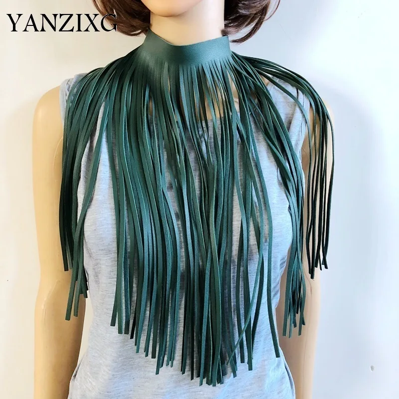 

Jewelry / 2019 New Fashion Personality Supper Long Pu Tassel Necklace Women's Accessories Z271