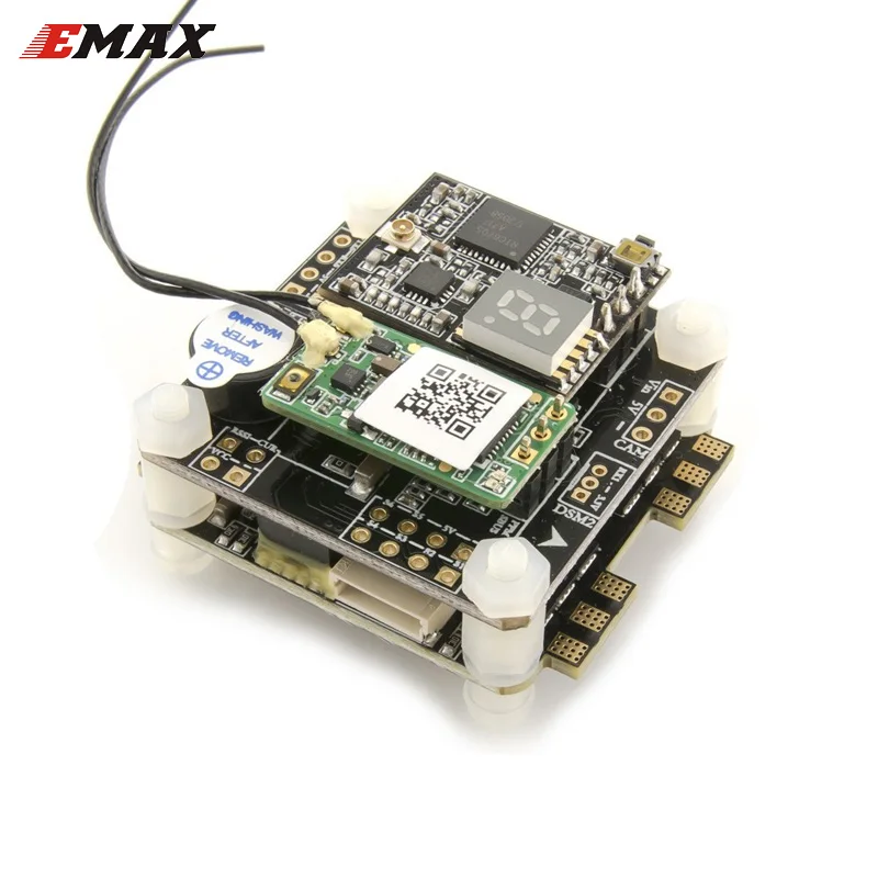 

Original Emax F4 Magnum All In One FPV Stack Tower System F4 OSD 4 In 1 BLHeli_S 30A ESC VTX FrSky XM+ RX